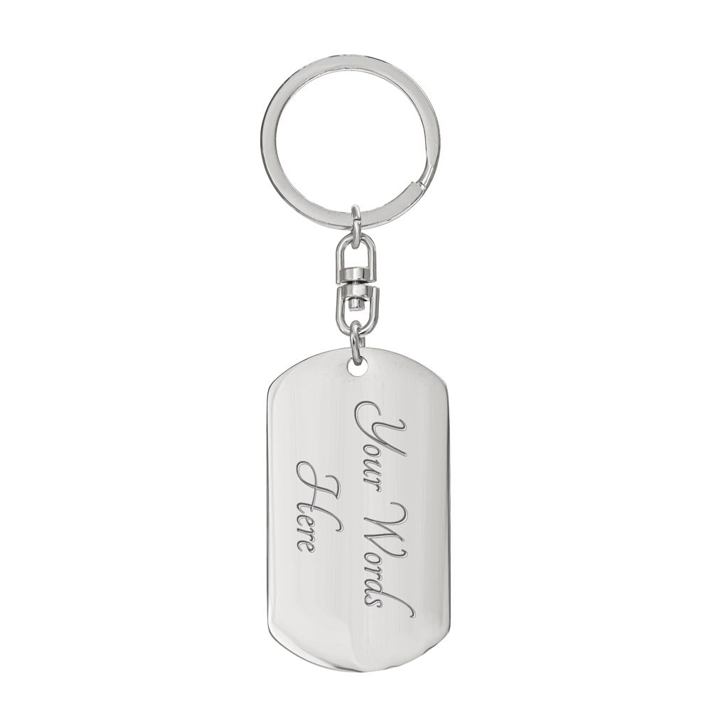 To Son | Keep Pressing Forward | Personilized Option | Dog Tag