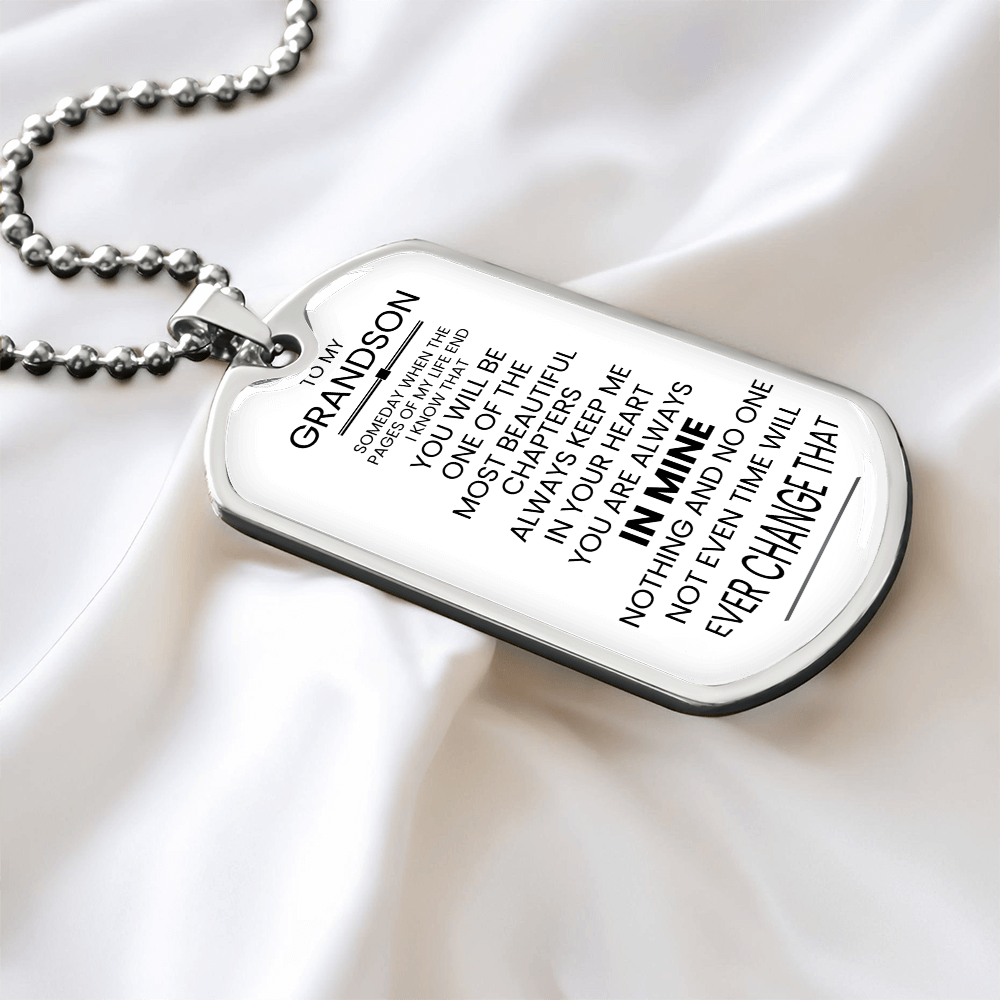 To My Grandson | | Luxury Personilized Option DogTag