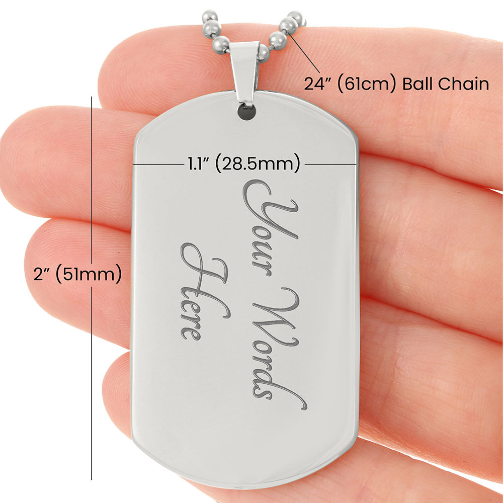 To My Grandson | | Luxury Personilized Option DogTag