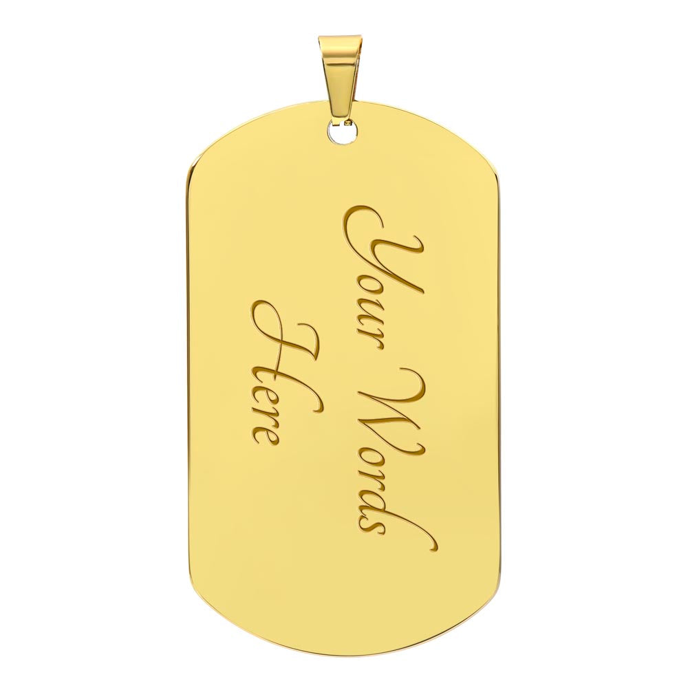 My Grandson | Luxury Personilized Option Dog Tag || Grandma