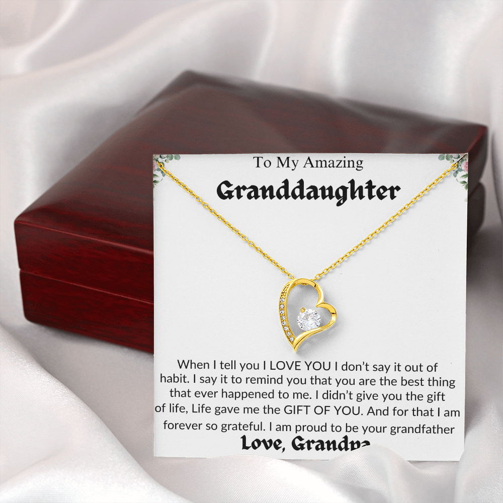 Amazing Granddaughter | Life Gave Me The Gift Of You | Love Grandpa