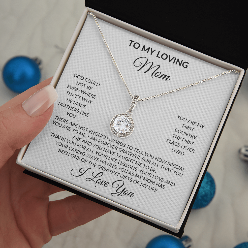 To My Loving Mom | I Am Forever Grateful } Necklace