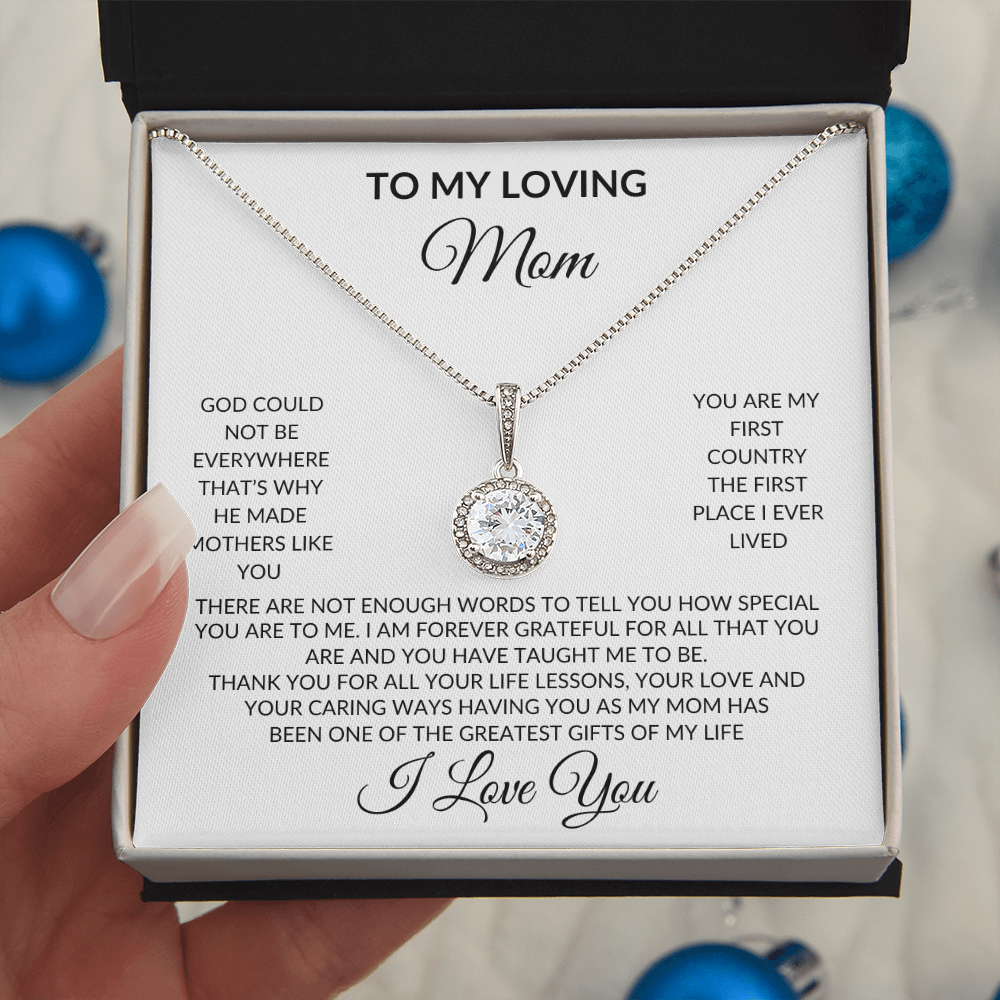 To My Loving Mom | I Am Forever Grateful } Necklace