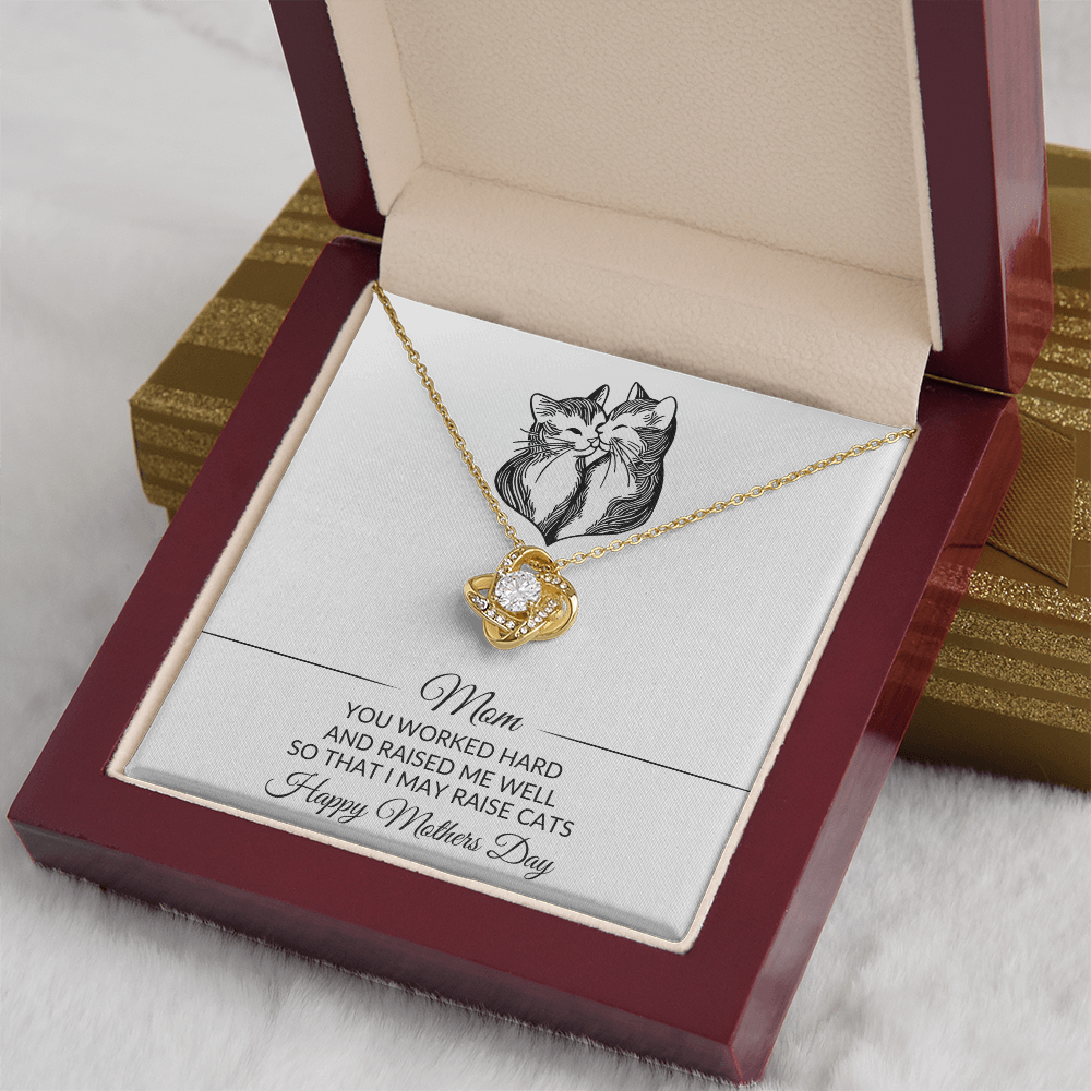 Mom | Raised Me Well | Cat Lover |  Mothers Day | Necklace