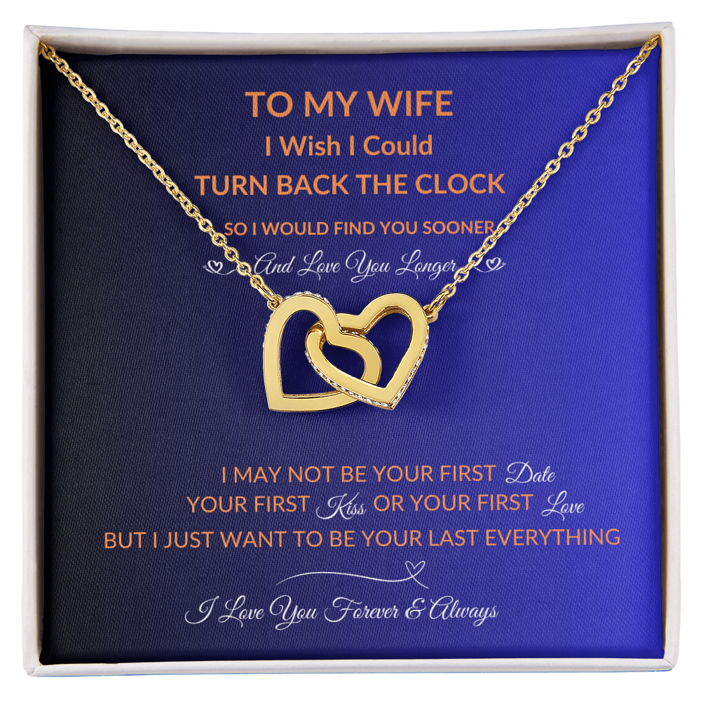 To My Wife | Love You Longer | Hearts Necklace