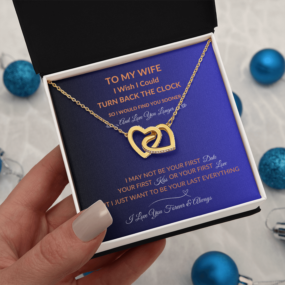 To My Wife | Love You Longer | Hearts Necklace