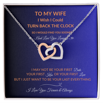 To My Wife | Love You Longer | Hearts Necklace