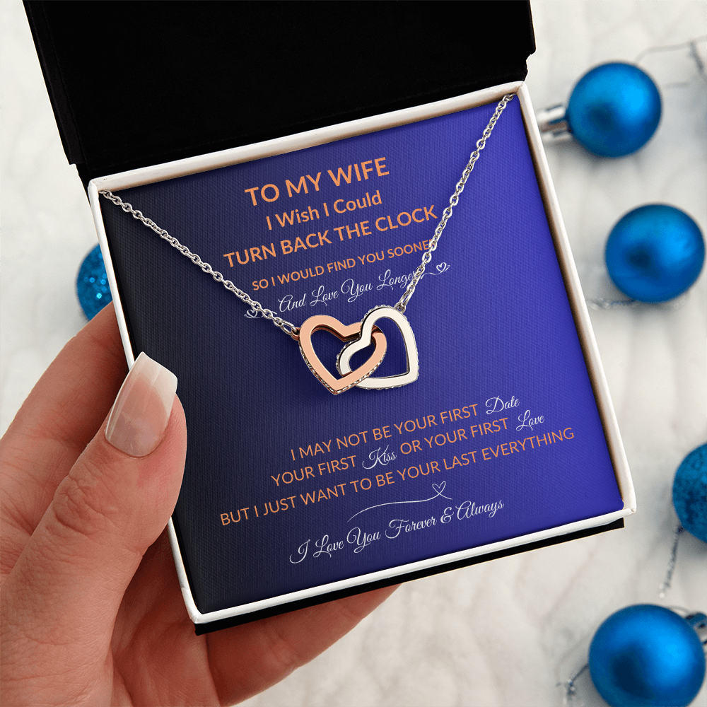 To My Wife | Love You Longer | Hearts Necklace