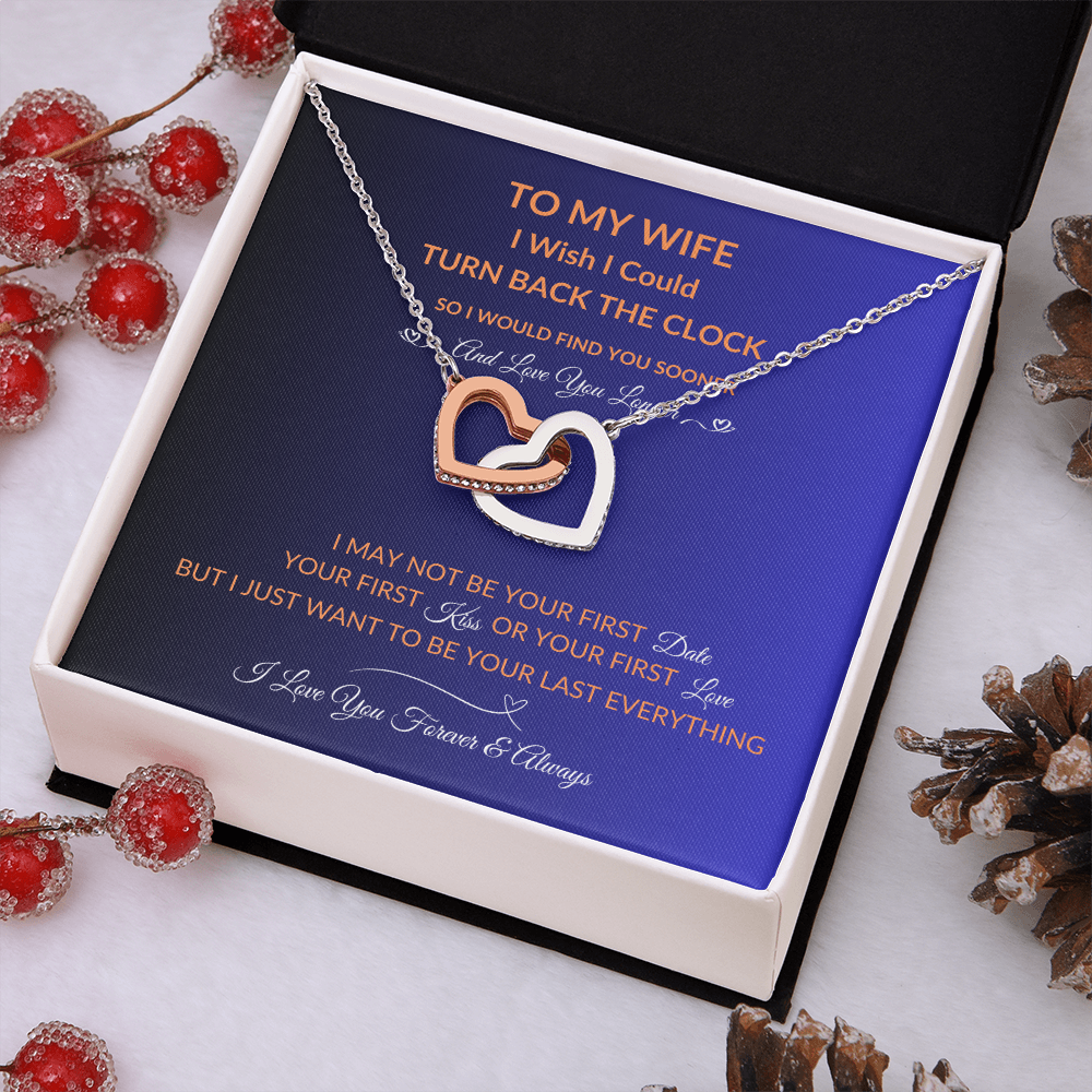 To My Wife | Love You Longer | Hearts Necklace