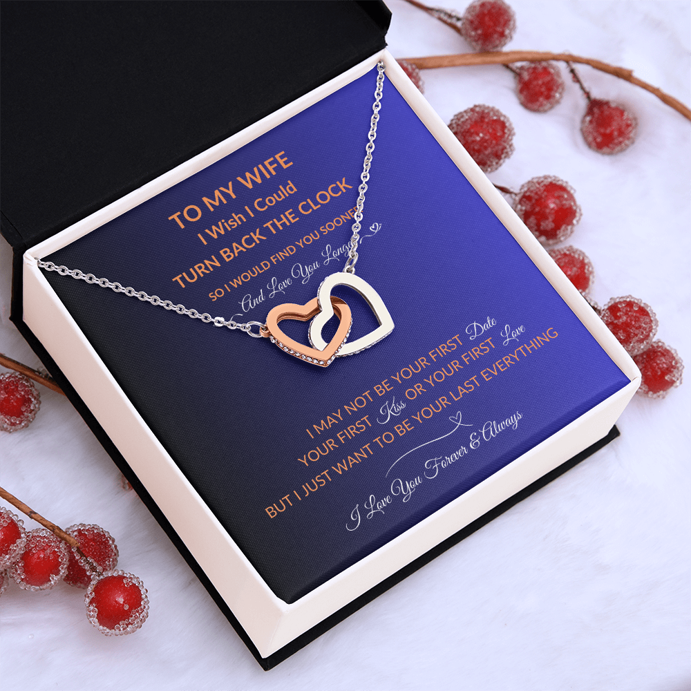 To My Wife | Love You Longer | Hearts Necklace