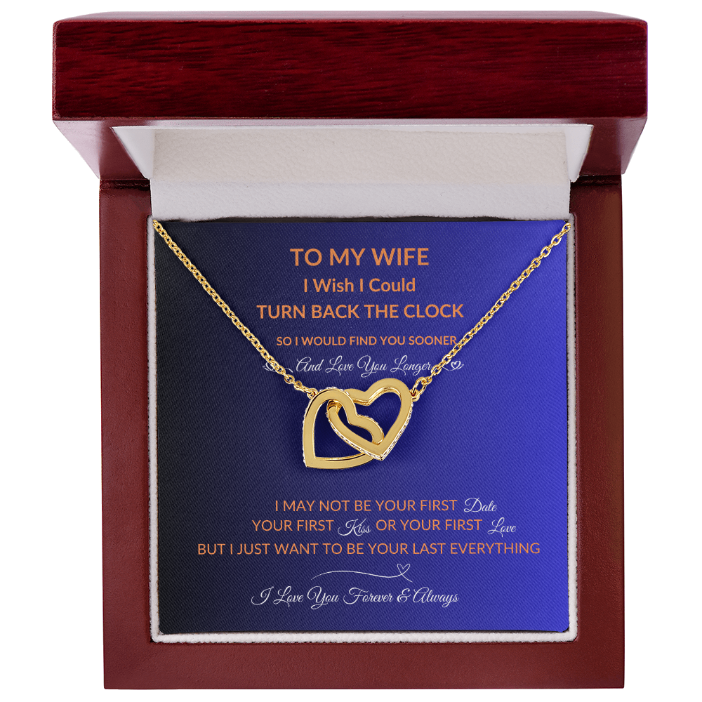 To My Wife | Love You Longer | Hearts Necklace