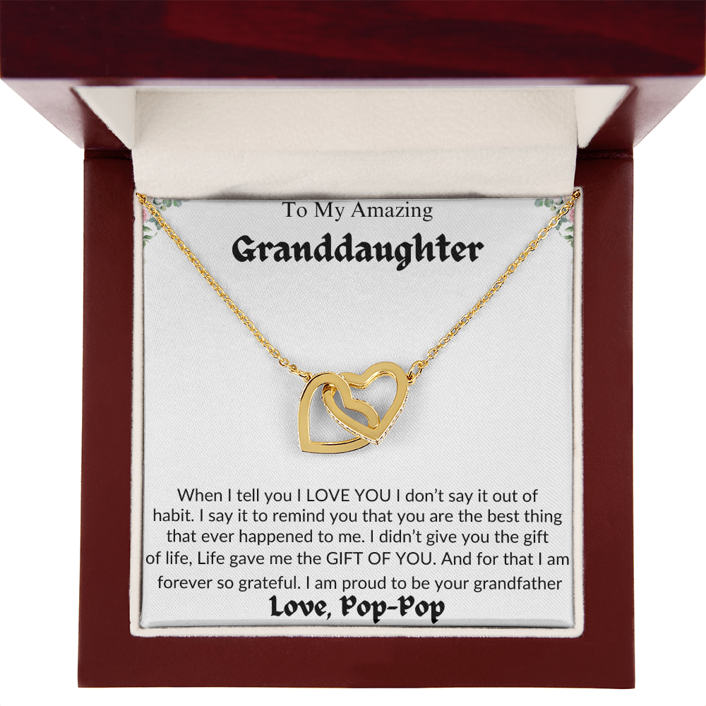 Amazing Granddaughter | Life Gave Me The Gift Of You | Love Pop-Pop