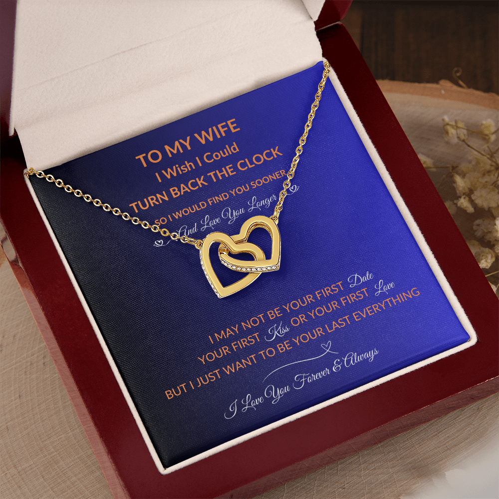 To My Wife | Love You Longer | Hearts Necklace