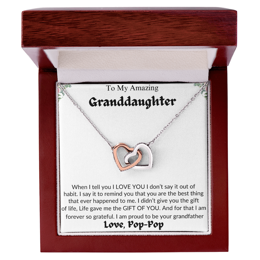 Amazing Granddaughter | Life Gave Me The Gift Of You | Love Pop-Pop