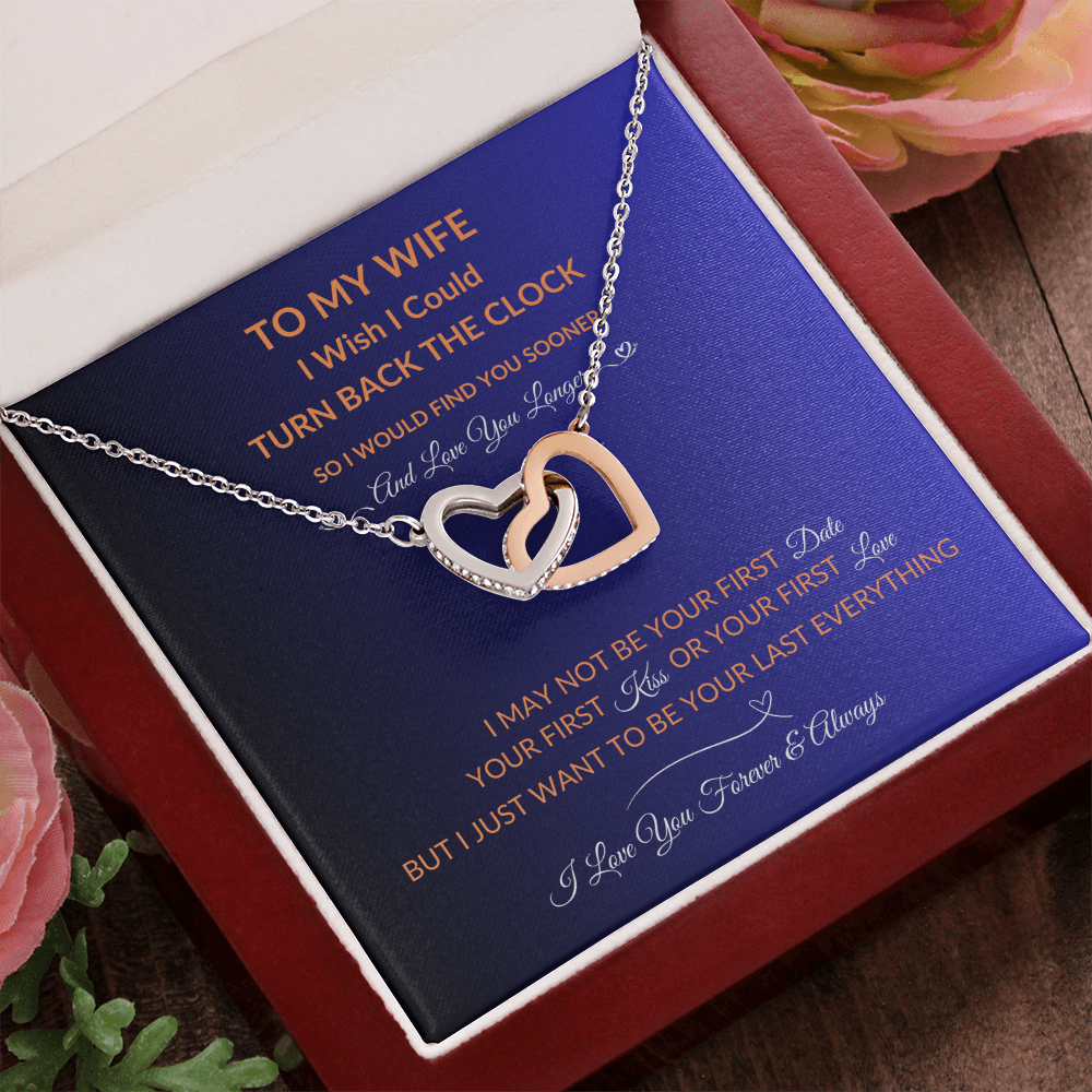 To My Wife | Love You Longer | Hearts Necklace