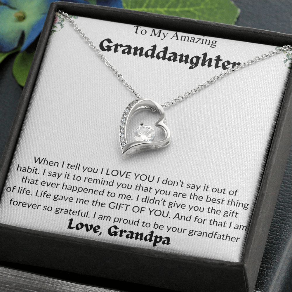 Amazing Granddaughter | Life Gave Me The Gift Of You | Love Grandpa